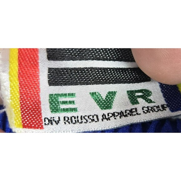 Vintage EVR Large Div Rousso 2 Piece Blue Windbreaker Track Suit Set 80's - Picture 15 of 16